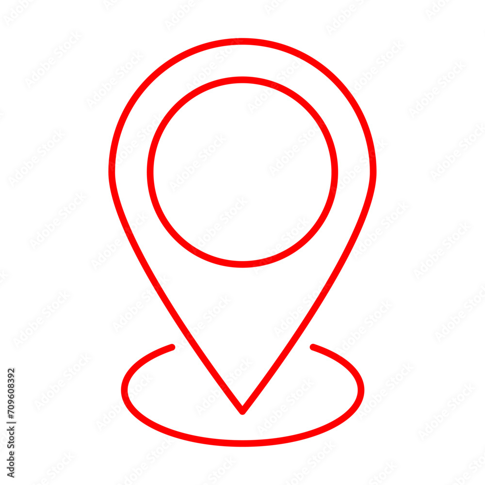 Location outline icon. Design can use for web and mobile app. Vector illustration Location outline icon. Design can use for web and mobile app. Vector illustration
