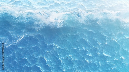 Aerial beach scene with breathtaking blue ocean lagoon and serene, sun kissed beachscape