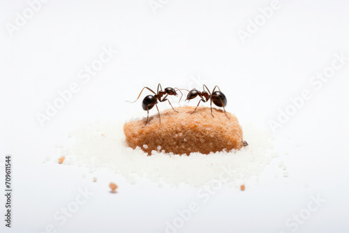 Closeup wild nature background black macro white wildlife animal ants close bug insect © SHOTPRIME STUDIO