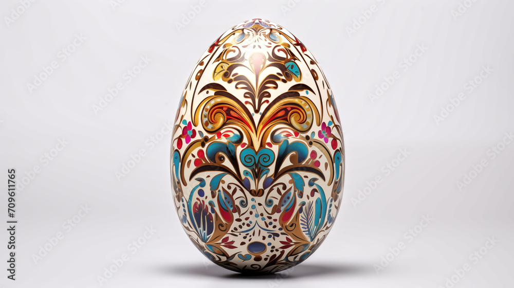3d rendering of easter egg, white background 3d rendering of easter egg, white background