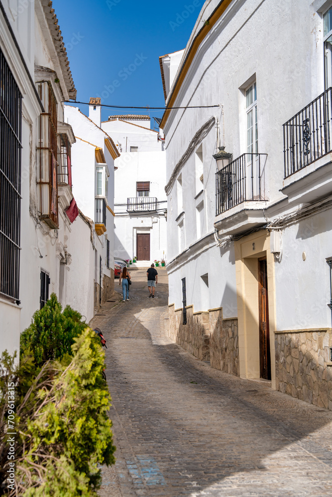 Medina Sidonia. City streets and white homes of the Pueblo Blanco in Andalusia