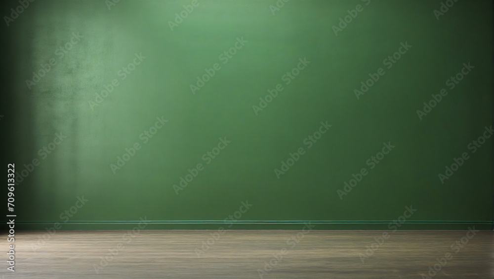 empty room with green wall and wooden floor empty room with green wall and wooden floor