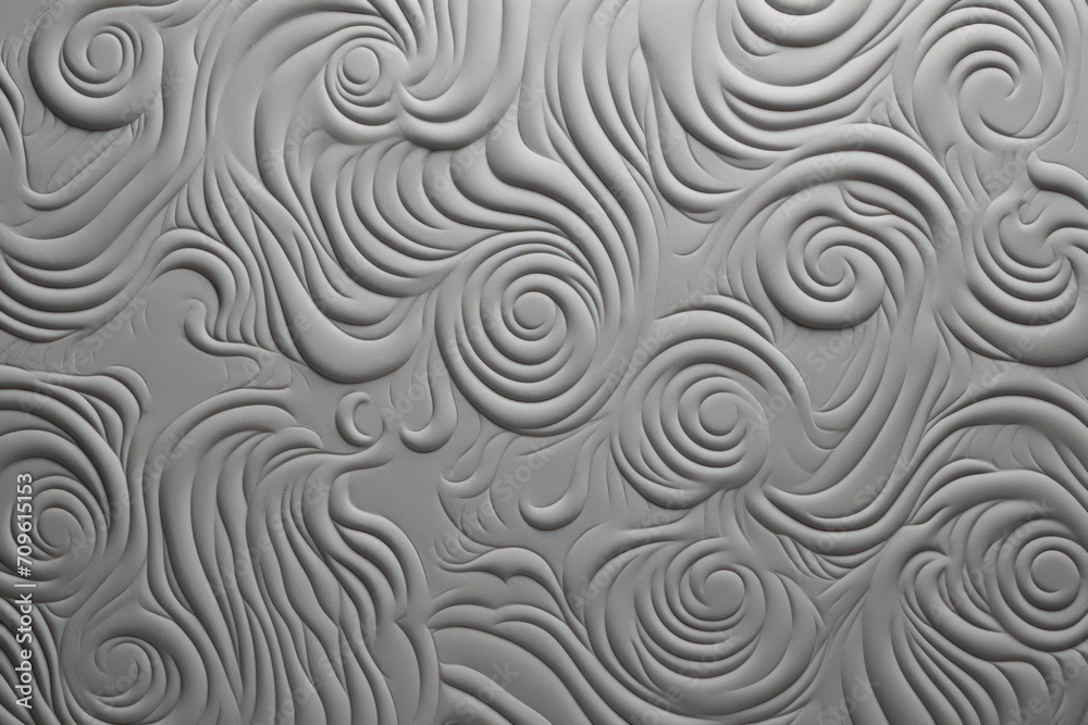 a close up of a textured surface with a pattern of wavy lines and swirls on the outside of the surface. a close up of a textured surface with a pattern of wavy lines and swirls on the outside of the surface.