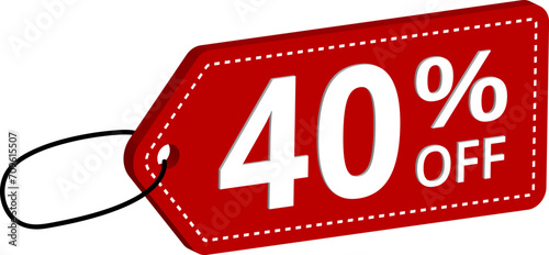 Price tag. 3D Isometric tag sign. Percentage isometric tag retail special offer 3d icon vector illustration.