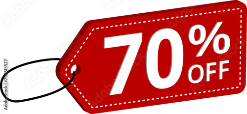 Price tag. 3D Isometric tag sign. Percentage isometric tag retail special offer 3d icon vector illustration.