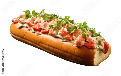 Roll of the Lobster isolated on transparent Background