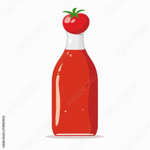 tomato juice in glass