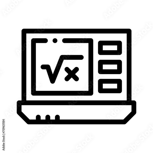 laptop line icon