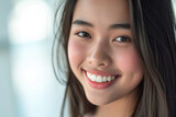 Stunning Closeup Of An Asian Woman With A Radiant Smile - Ideal For Advertising And Web Design