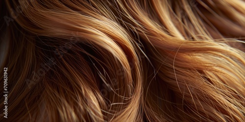 A detailed view of a woman s vibrant red hair. This image can be used to showcase unique hair colors or as a representation of individuality and self-expression