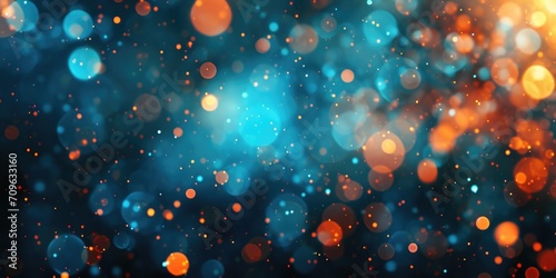 A blurry image featuring a blue and orange background. This versatile image can be used for various design projects