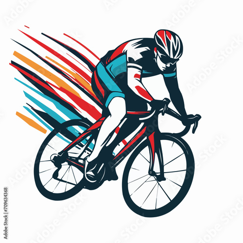 cyclist on a bicycle
