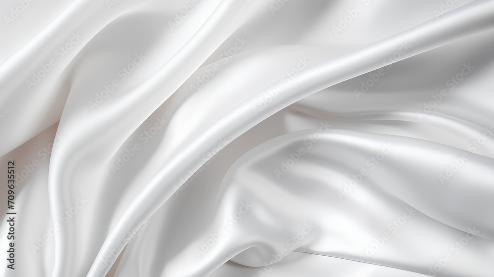 Obraz premium White fabric colored silk satin background