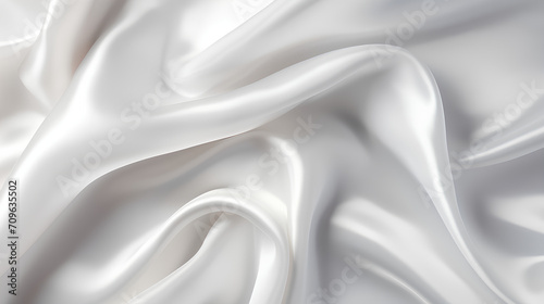 White fabric colored silk satin background