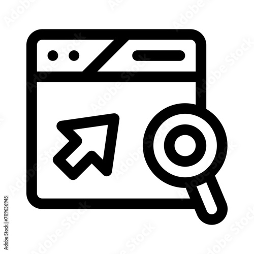 searcher line icon