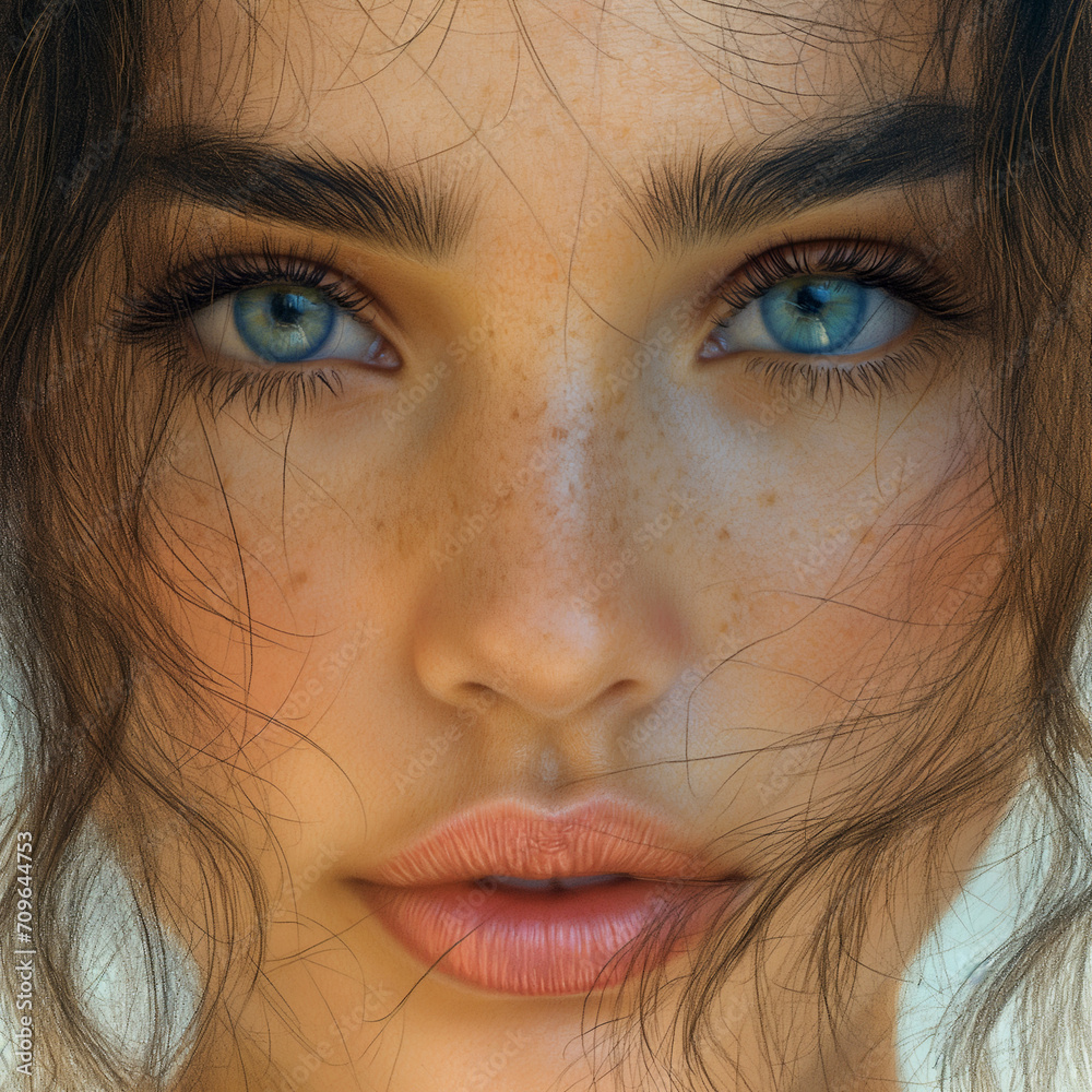 Portrait of beautiful young woman Portrait of beautiful young woman