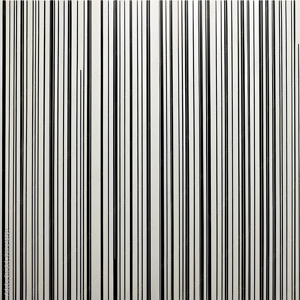 thin black lines arranged vertically close to each other, black and white striped background - obrazy, fototapety, plakaty 