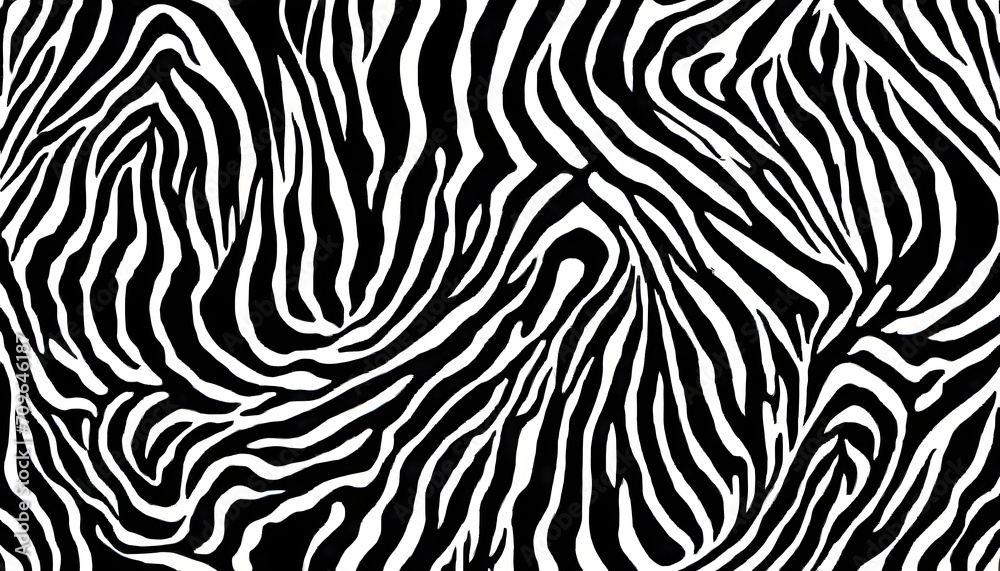 Zebra Stripes Pattern Texture, Background, Generative AI