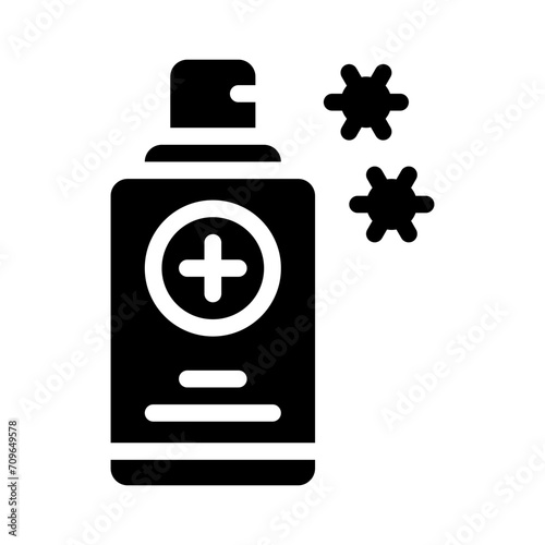 antibacterial glyph icon