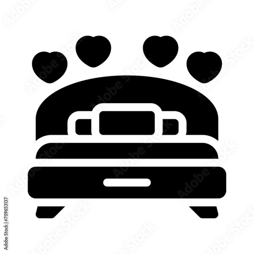 bed glyph icon