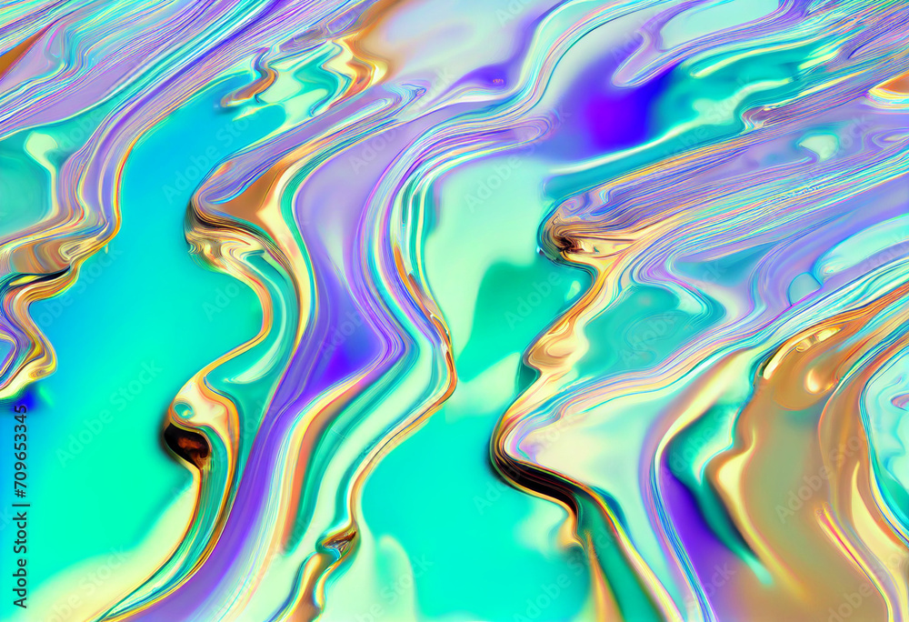 Holographic liquid background. Holographic liquid background.