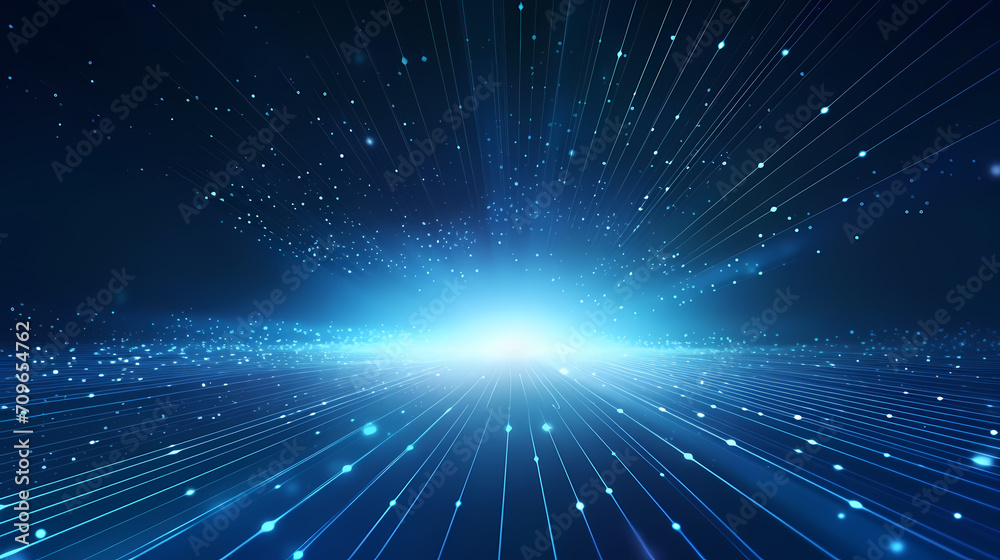 Fototapeta premium Technology abstract line background and light effect, technology-sense background material