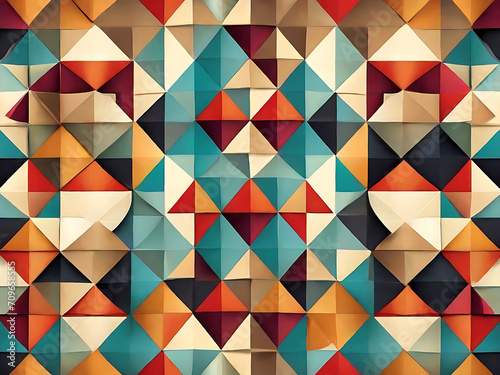 Geometric pattern with triangles