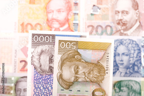 Croatian kuna a business background photo