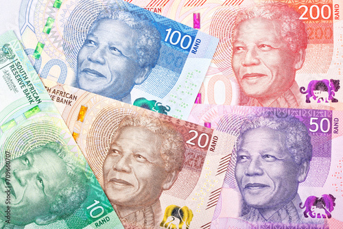 Obraz na płótnie South African rand a new serie of banknotes