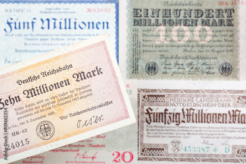 Old German Mark a business background photo
