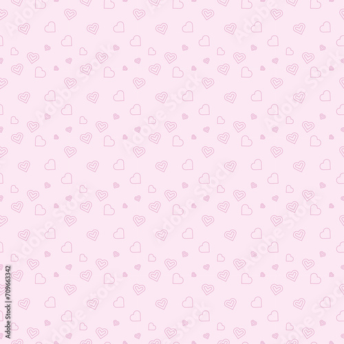 pattern of small cute hearts