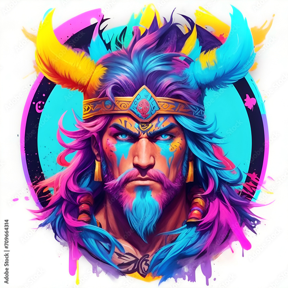Colored graffiti character illustrations Colored graffiti character illustrations