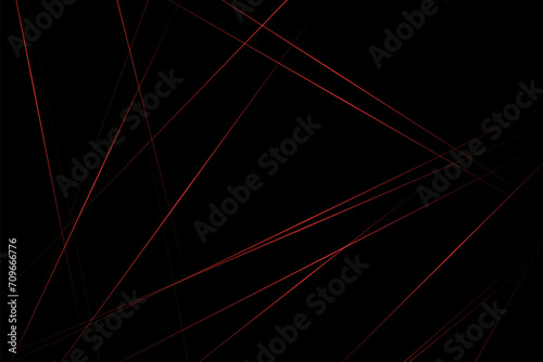 Abstract black with red lines, triangles background modern design. Vector illustration EPS 10. © Yuriy