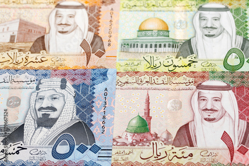 Saudi riyal a business background photo