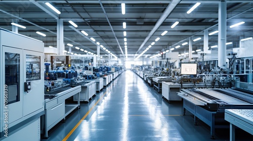 The huge factory for the production of modern microchips