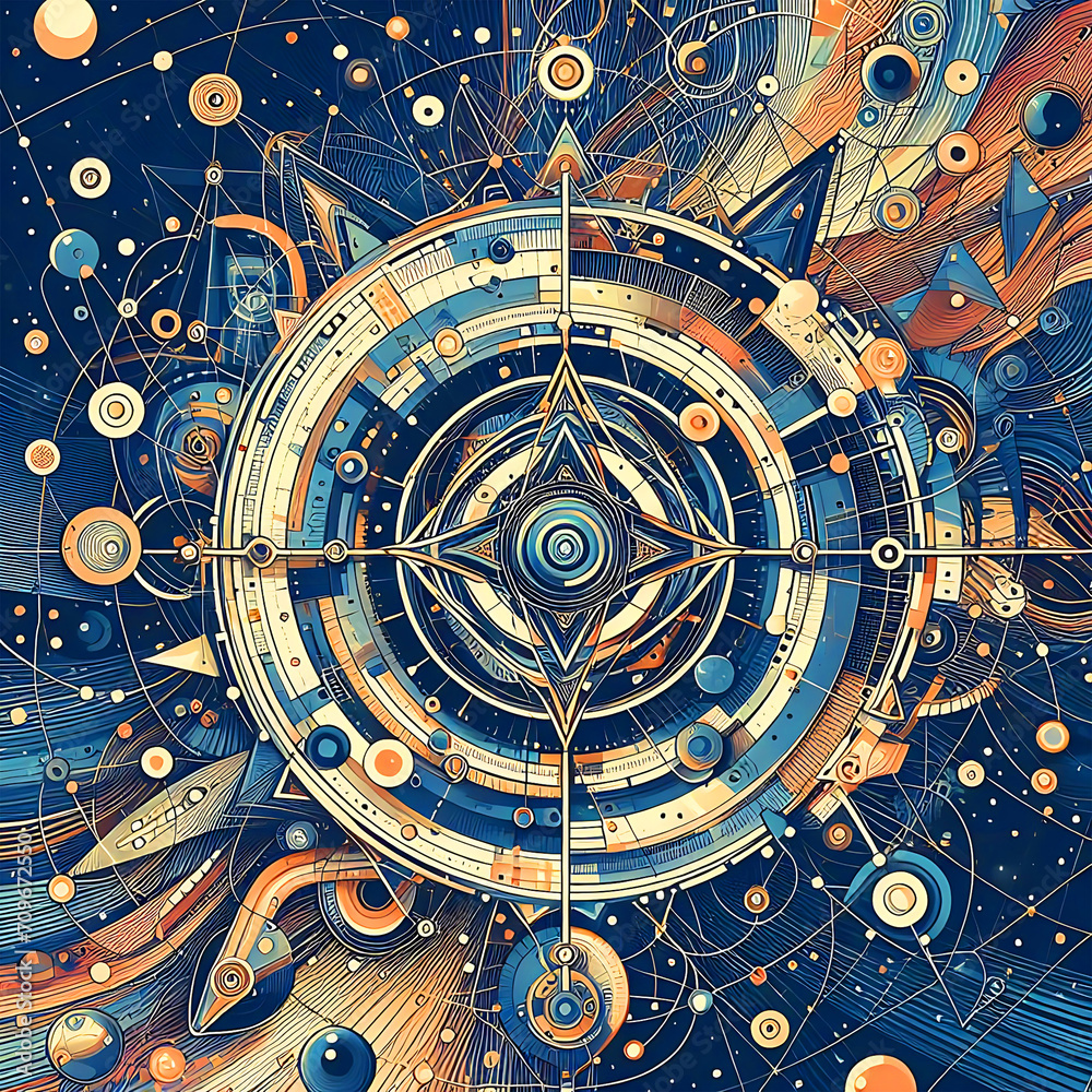 Obraz premium Free Photo Background Illustration Pattern Backdrop Shape Design - Generative AI