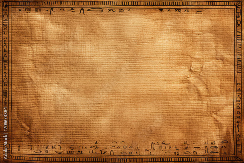 Old ancient beige blank papyrus. Copy space for text