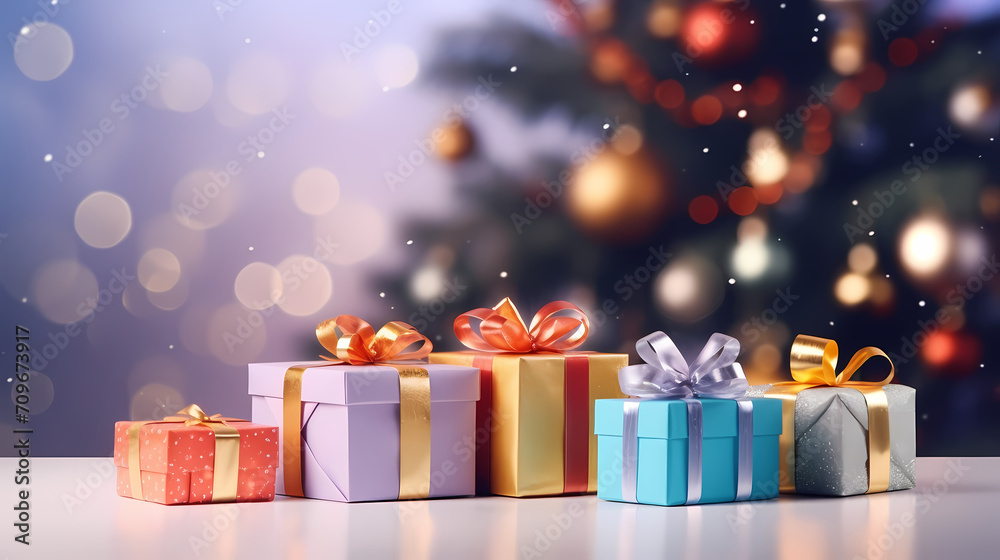 Gift box background with copy space for Christmas gifts, holidays or birthdays Gift box background with copy space for Christmas gifts, holidays or birthdays