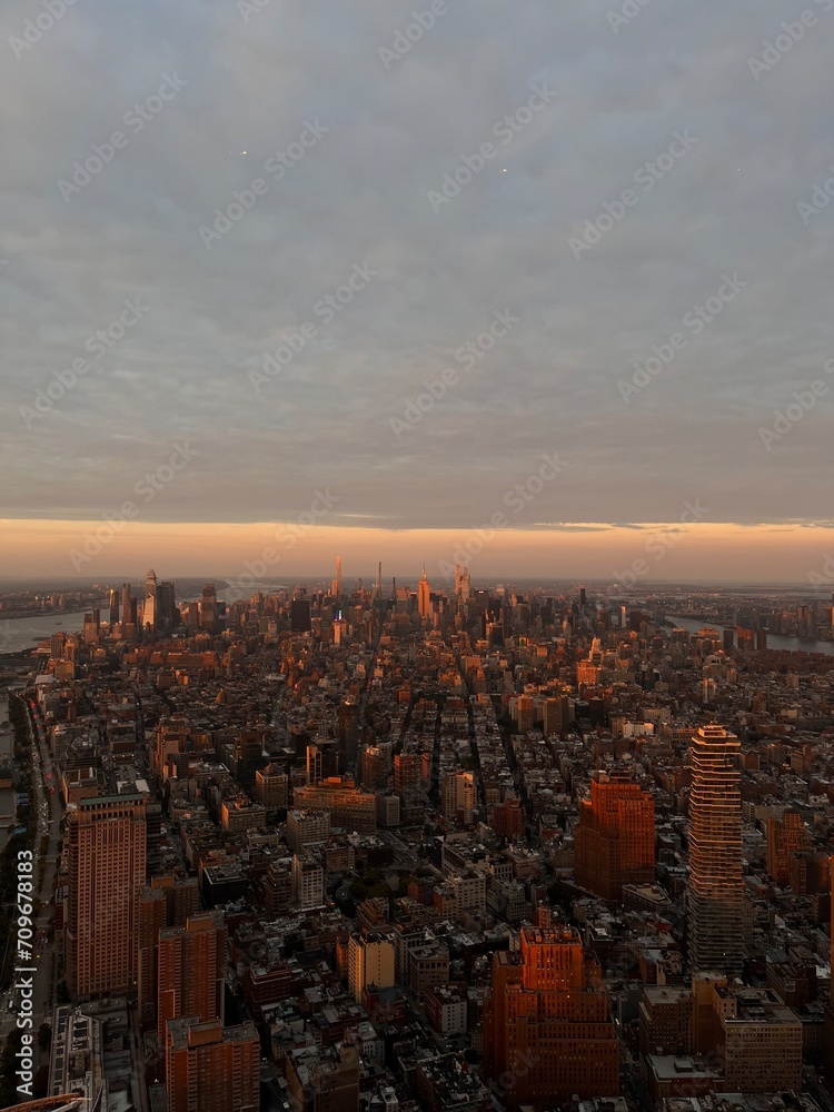 Manhattan im Sonnenuntergang