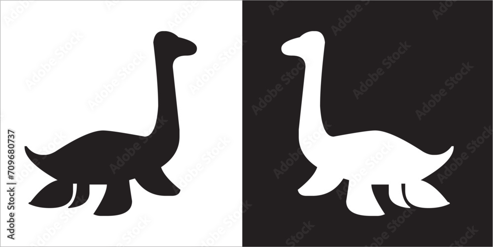Illustration vector graphics of dinosaur icon Illustration vector graphics of dinosaur icon