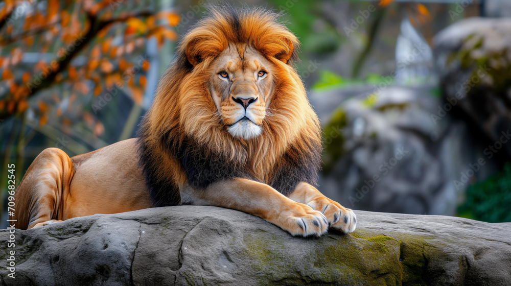 Naklejka premium Majestic Lion King