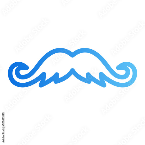 moustaches gradient icon