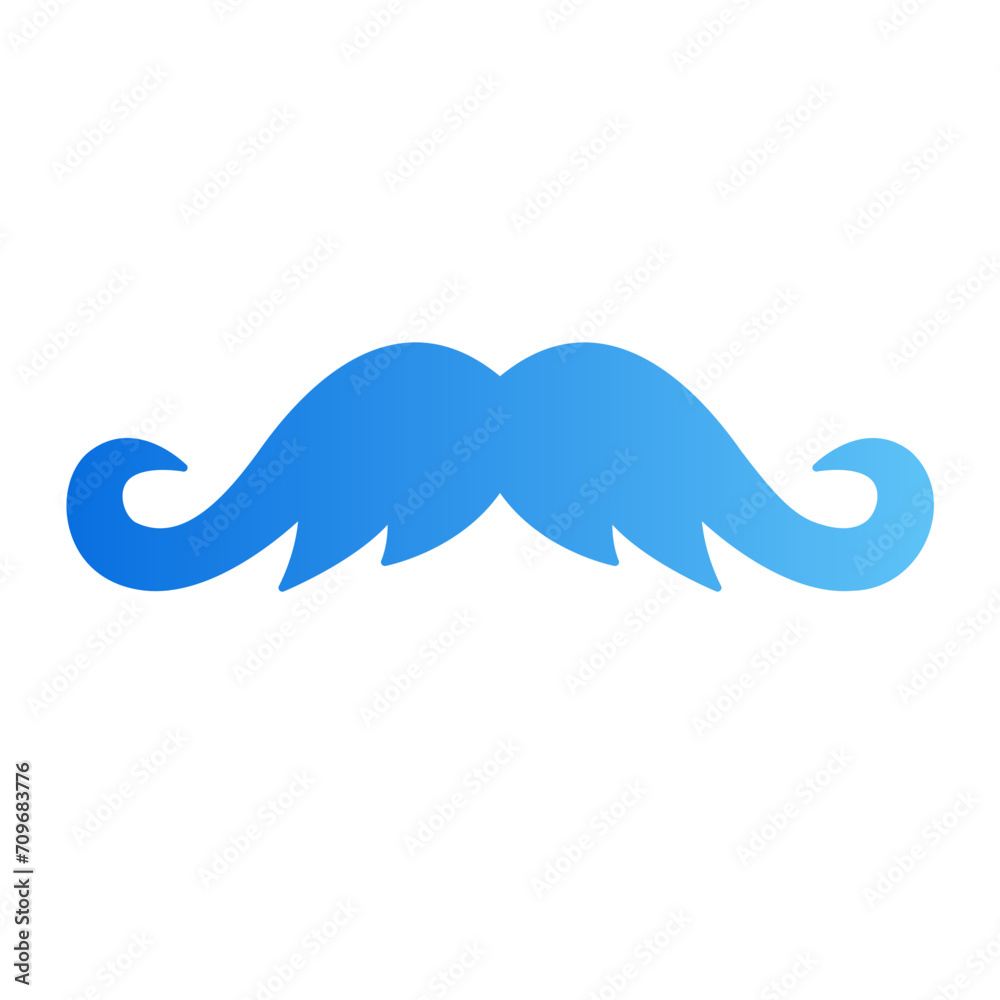 moustaches gradient icon