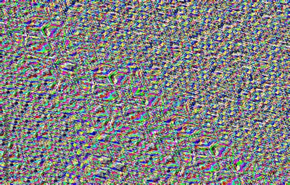 Obraz premium Glitch camera effect. Retro VHS background. Old video template. No signal. Static TV noise, bad TV signal