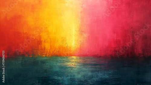 Beautiful abstract painting of natural elements