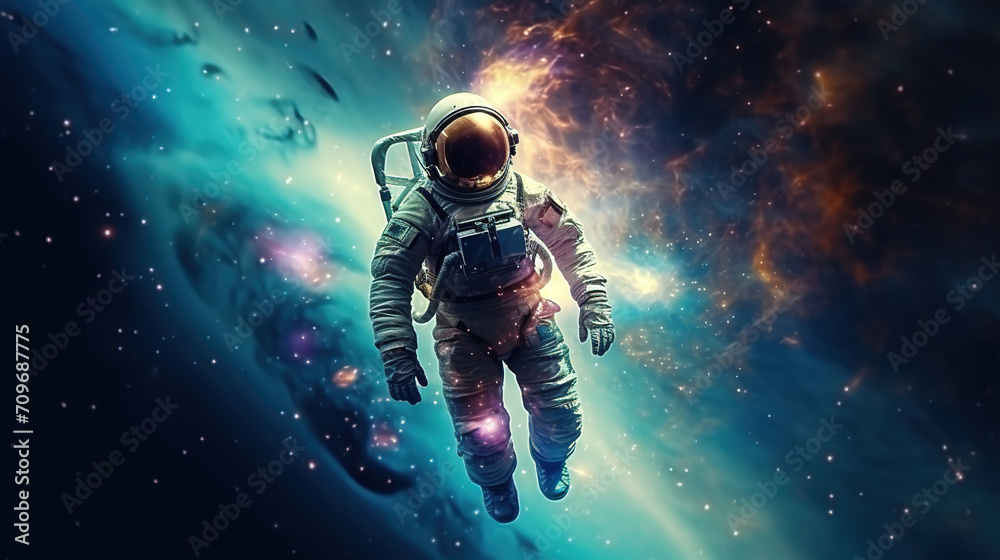 astronaut in space. Generative Ai astronaut in space. Generative Ai