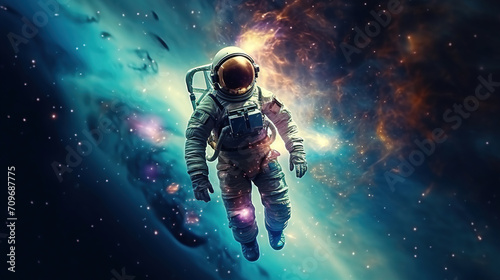 astronaut in space. Generative Ai