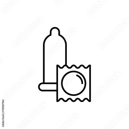 condom icon vector love sign safe sex 