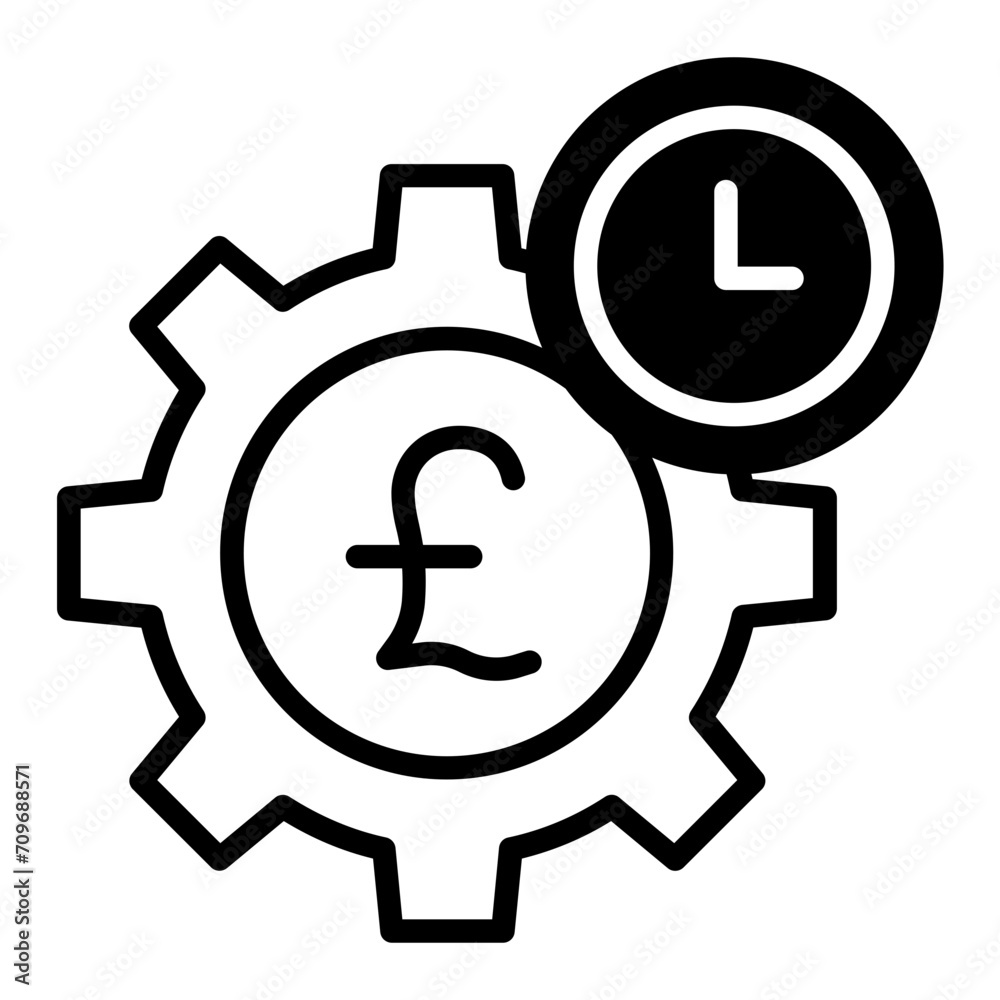 Pound setting solid glyph icon Pound setting solid glyph icon