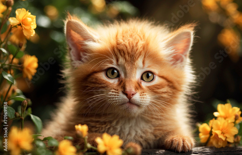 Portrait of a pedigree ginger cat